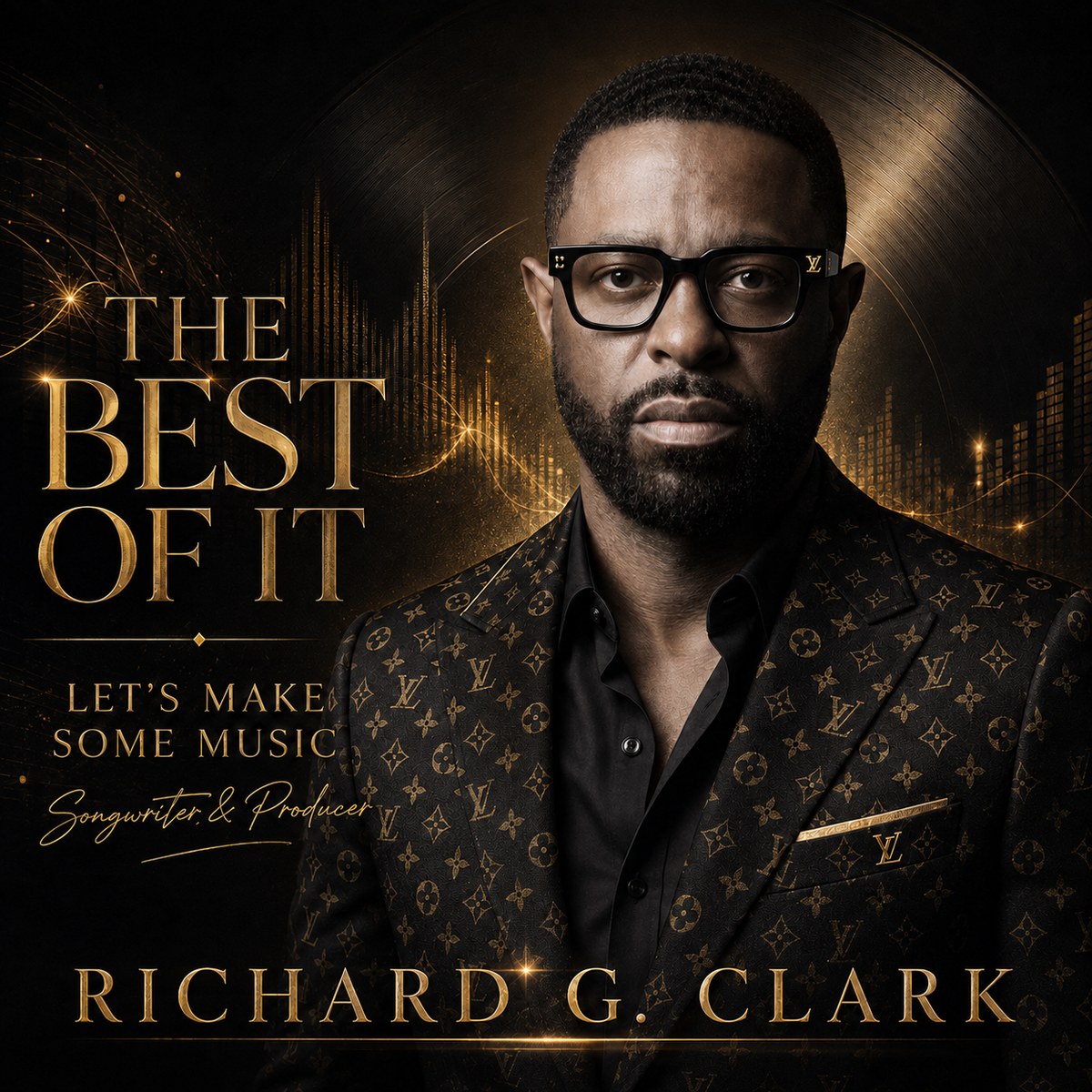 The Best of It album cover — Richard G. Clark against a black and gold backdrop.